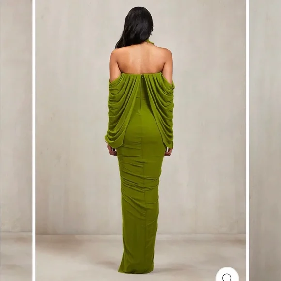 Deme by Gabriella Elegant Green Evening Gown - Picture 2 of 5